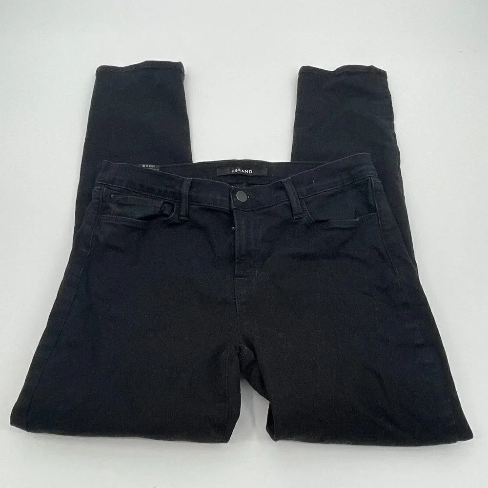 J Brand Womens Jeans 31 Skinny Leg Shadow Denim Black Casual Stretchy Comfort